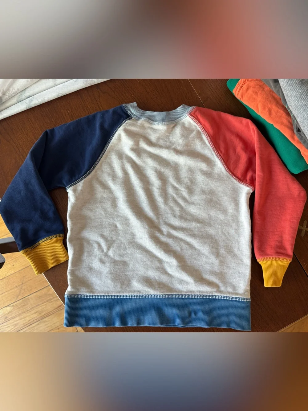 Hanna andersson Colorblock Crewneck size 5